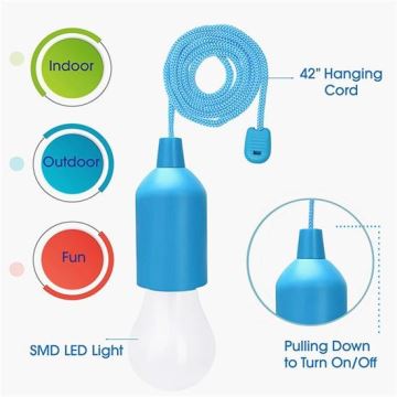 Lampă LED portabilă LED/1W/3xAAA verde