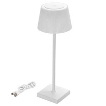 Lampă LED reîncărcabilă dimabilă de exterior de masă Aigostar LED/4W/5V 3600mAh alb IP54