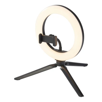 Lampă LED RGB dimabilă de masă cu trepied și suport pentru vloguri Ledvance LED/5,5W/USB 3000/4000/6500K