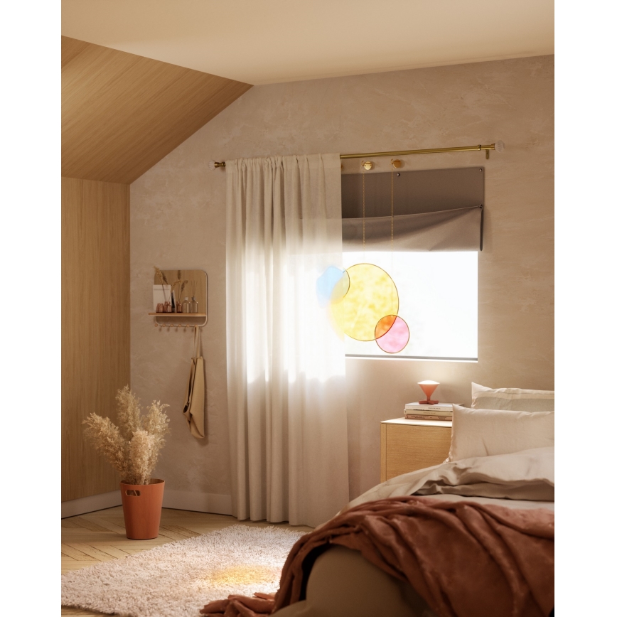 Lampă LED RGBW reîncărcabilă dimabilă de masă Nanoleaf UMBRA CONO LED/2,4W/5V 2700-6500K maro