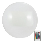 Lampă LED RGBW solară BALL LED/1,2V d. 40 cm IP65 + telecomandă