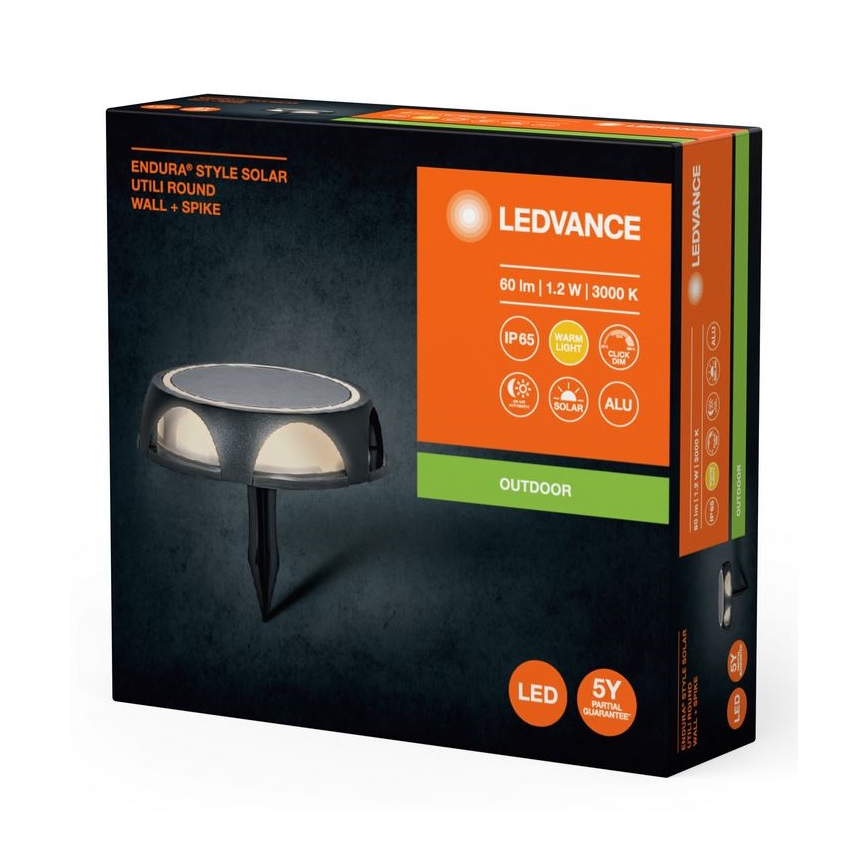 Lampă LED solară dimabilă Ledvance ENDURA STYLE SOLAR LED/1,2W/3,7V IP65