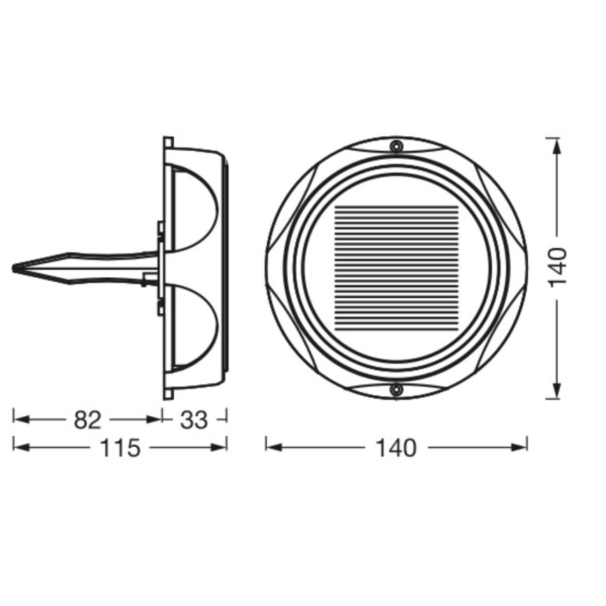 Lampă LED solară dimabilă Ledvance ENDURA STYLE SOLAR LED/1,2W/3,7V IP65