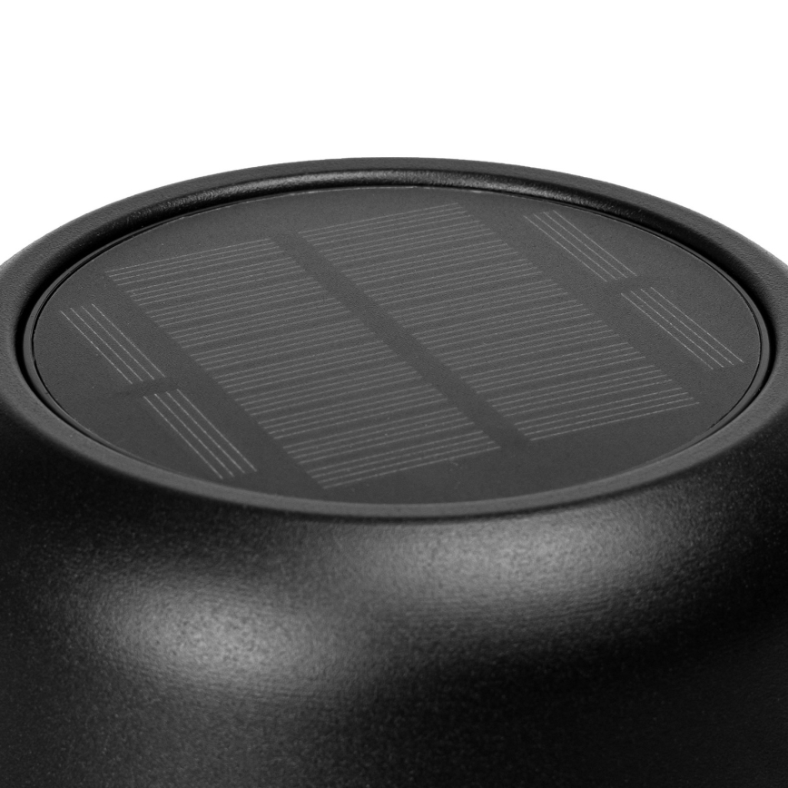 Lampă LED solară reîncărcabilă dimabilă de masă Aigostar LED/3W/5V 2200mAh negru IP54