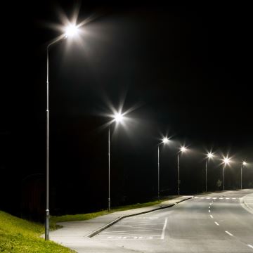 Lampă LED stradală solară VIA 200W/20000 mAh 3,2V 6000K IP54 + telecomandă