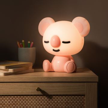 Lampă LED tactilă dimabilă de masă pentru copii Zuma Line LED/3W/230V roz koala