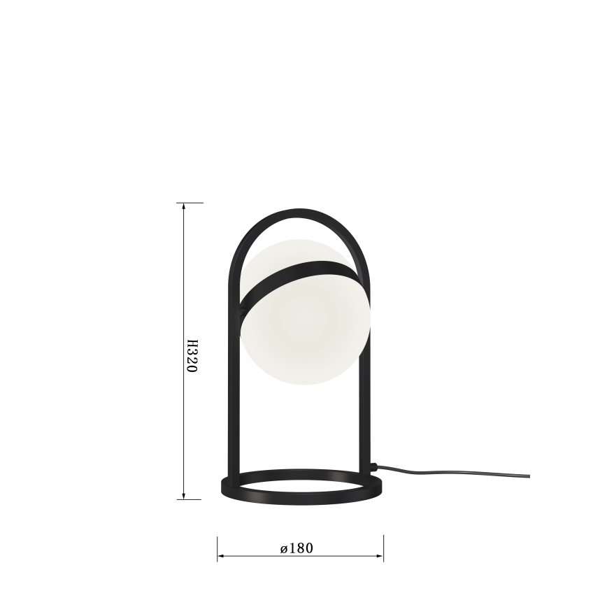 Lampă LED tactilă dimabilă de masă Wofi 8046-102 AVIGNON LED/10,5W/230V negru