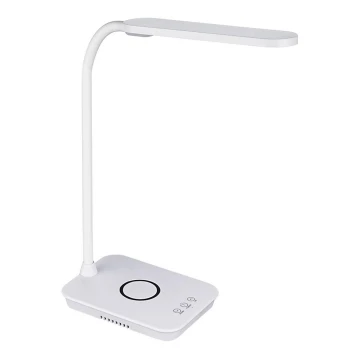 Lampă LED tactilă dimabilă de masă cu funcție de încărcare fără fir Top Light Luisa B LED/5W/230V alb