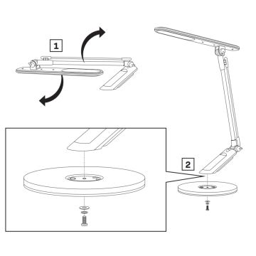 Lampă LED tactilă dimabilă OPTIMUM LED/7W/230V USB 3000/4000/6000K argintiu