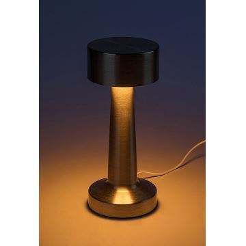 Lampă LED tactilă reîncărcabilă de masă Rabalux LED/2,7W/5V 1200mAh 3000/4000/6000K auriu