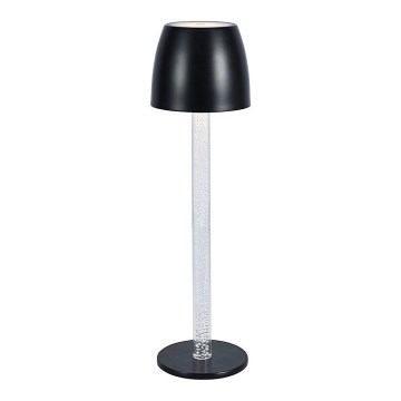 Lampă LED tactilă reîncărcabilă dimabilă de masă LED/3W/5V 3000K 1800 mAh negru