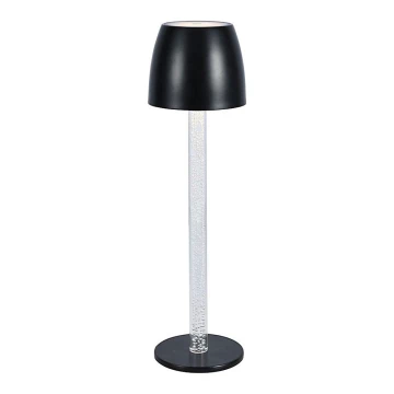 Lampă LED tactilă reîncărcabilă dimabilă de masă LED/3W/5V 3000K 1800 mAh negru