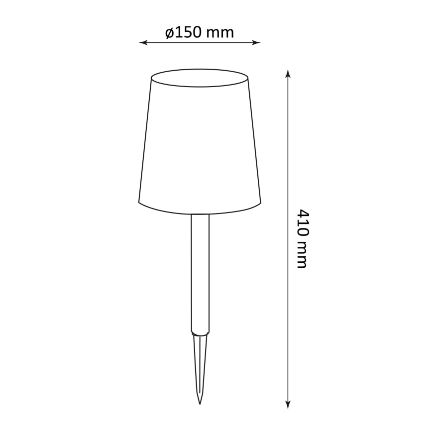 Lampă solară LED RUMBA LED/1,2V IP44