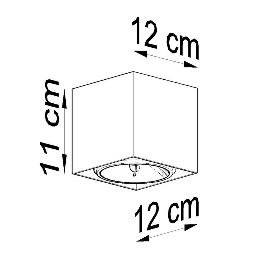 Lampă spot BLAKE 1xGU10/40W/230V