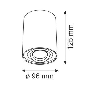 Lampă spot HADAR R1 1xGU10/10W/230V alb