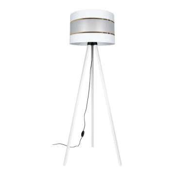 Lampadar CORAL 1xE27/60W/230V alb/auriu