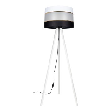 Lampadar CORAL 1xE27/60W/230V alb/negru/auriu