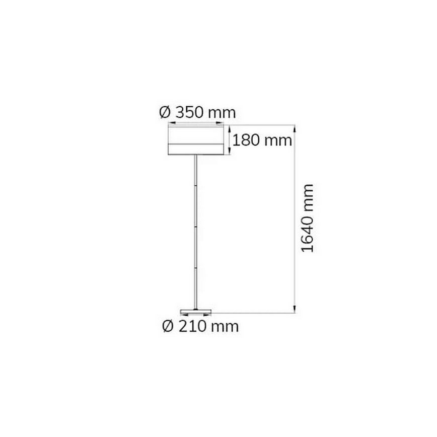 Lampadar DAVIE 1xE27/40W/230V Wofi 11765