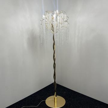 Lampadar de cristal 5xG9/40W/230V auriu