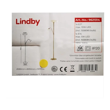 Lampadar JOST 1xE27/10W/230V + 1xE14/5W Lindby