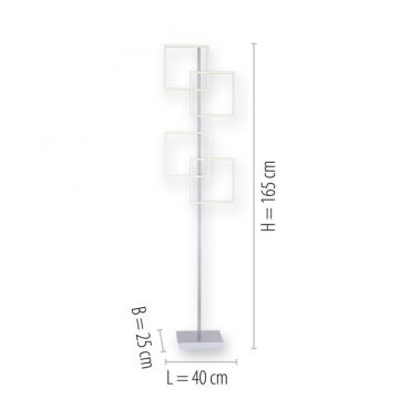 Lampadar LED dimabil INIGO 4xLED/8W/230V Paul Neuhaus 817-55 + telecomandă