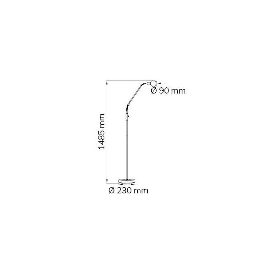 Lampadar LED dimabil NOIS LED/5W/230V Wofi 307101640000