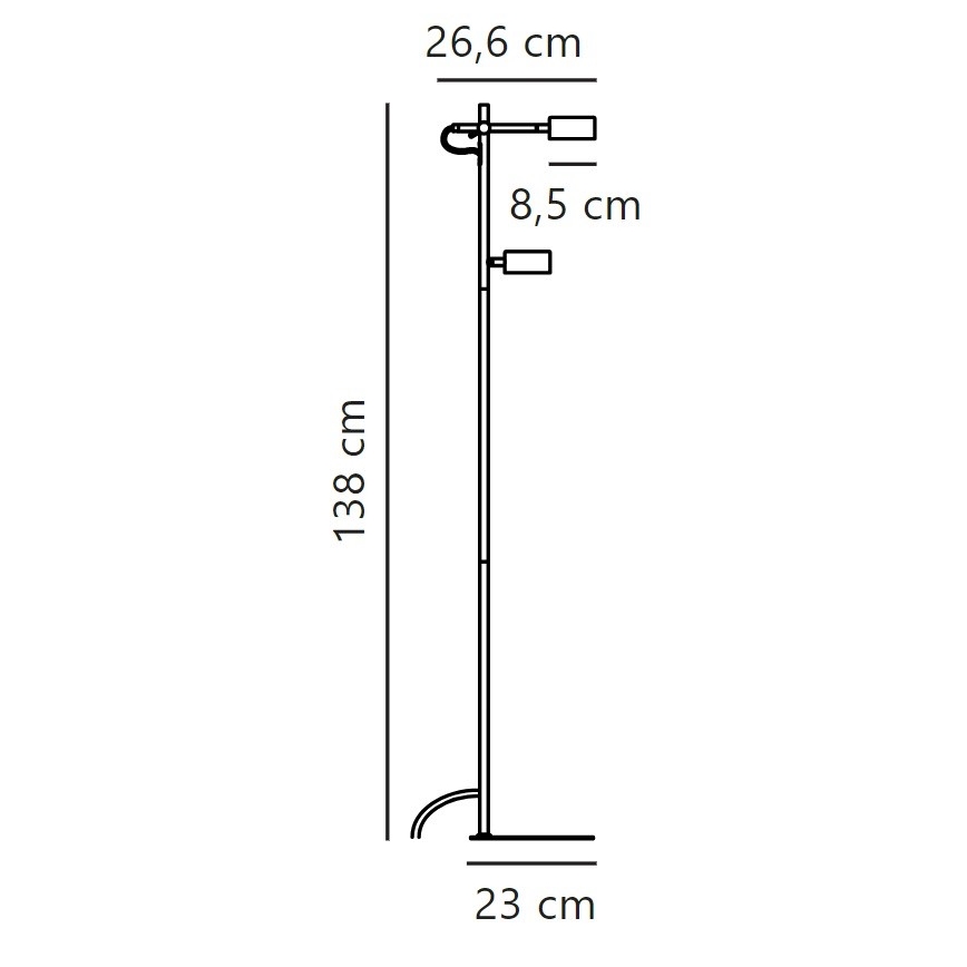 Lampadar LED dimabil Nordlux CLYDE 2xLED/4W/230V