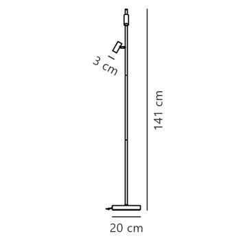 Lampadar LED dimabil Nordlux OMARI 2xLED/3,2W/230V alb