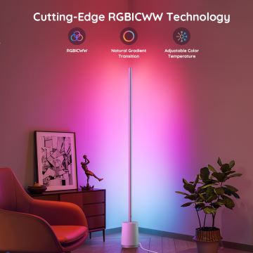 Lampadar LED Govee Lyra Smart RGBICWW 2200-6500K Wi-Fi + telecomandă