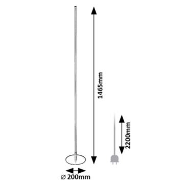 Lampadar LED/18W/230V 3000K Rabalux