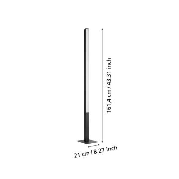 Lampadar LED RGBW dimabil LED/35W/230V 2700-6500K ZigBee Eglo