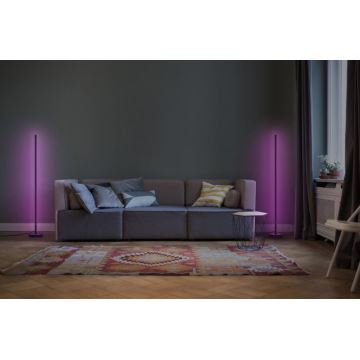 Lampadar LED RGBW dimabil SMART+ FLOOR LED/14W/230V 2700-6500K Wi-Fi negru Ledvance + telecomandă