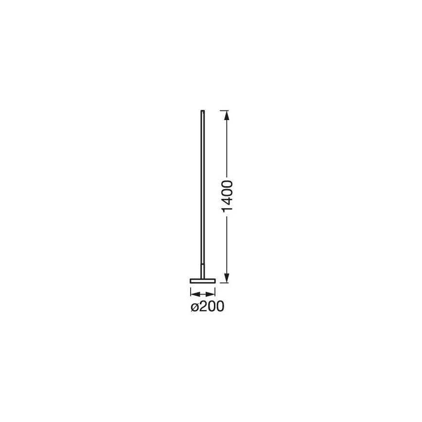 Lampadar LED RGBW dimabil SMART+ FLOOR LED/14W/230V 2700-6500K Wi-Fi alb Ledvance + telecomandă