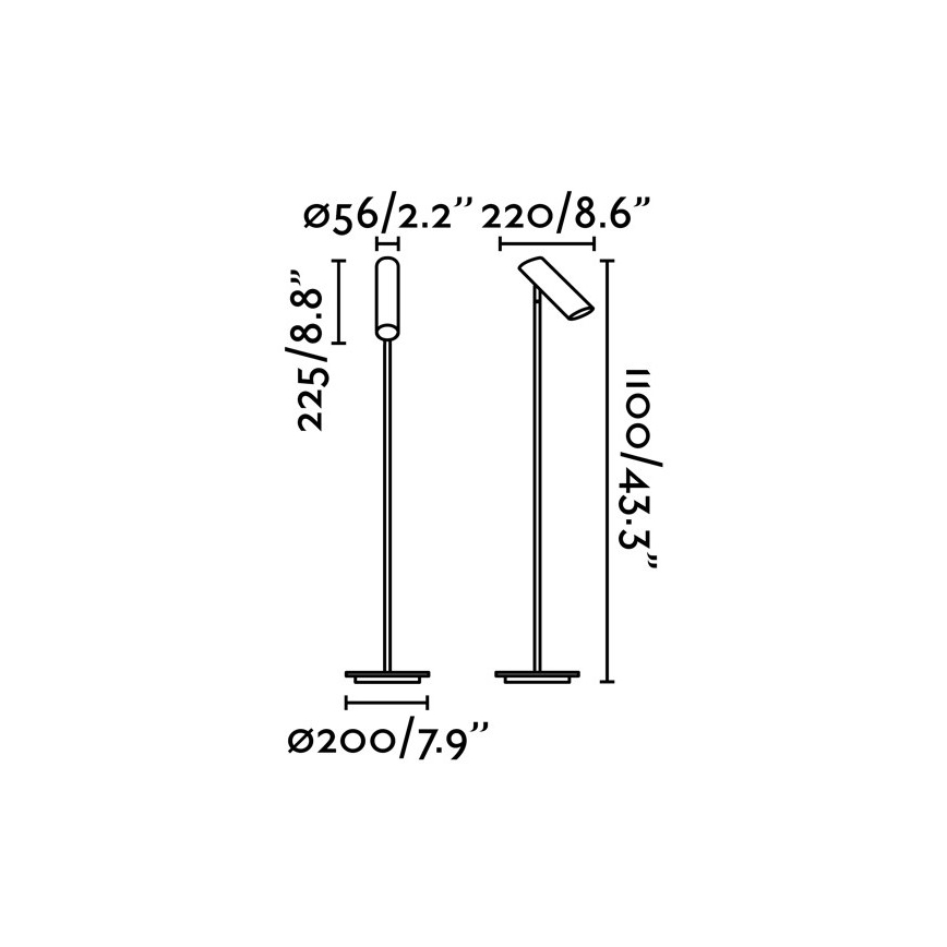 Lampadar LINK 1xGU10/11W/230V alb FARO 29883