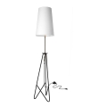 Lampadar TAFLO 1xE27/60W/230V alb/negru/auriu