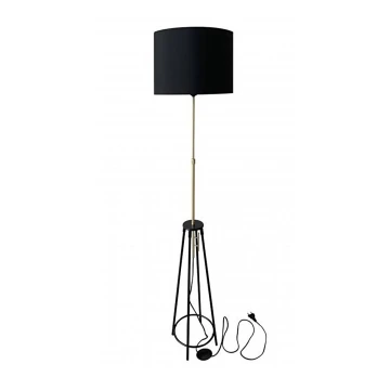 Lampadar TEGOLA 1xE27/60W/230V negru/auriu