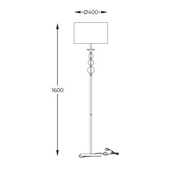 Lampadar Zuma Line 1xE27/60W/230V negru