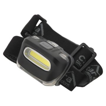 Lanternă frontală LED/3xAAA IP44 neagră