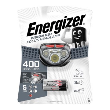 Lanternă frontală LED cu lumină roșie LED/3xAAA IPX4 Energizer