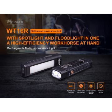 Lanternă LED reîncărcabilă 2xLED/USB IP66 300 lm 30 de ore Fenix WT16R