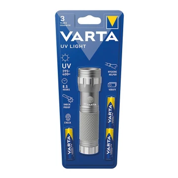 Lanternă LED Varta 15638101421 UV LIGHT UV/3xAAA