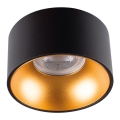LED Corp de iluminat încastrat MINI RITI 1xGU10/25W/230V negru/auriu
