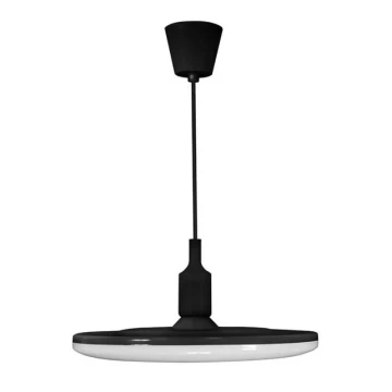 LED Lampa suspendata KIKI 1xE27/15W/230V negru