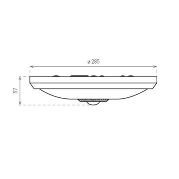 LED Plafonieră cu senzor PIR LED/16W/230V