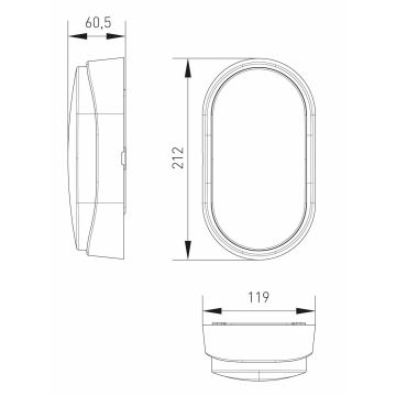 LED Plafonieră LED/14W/230V IP54