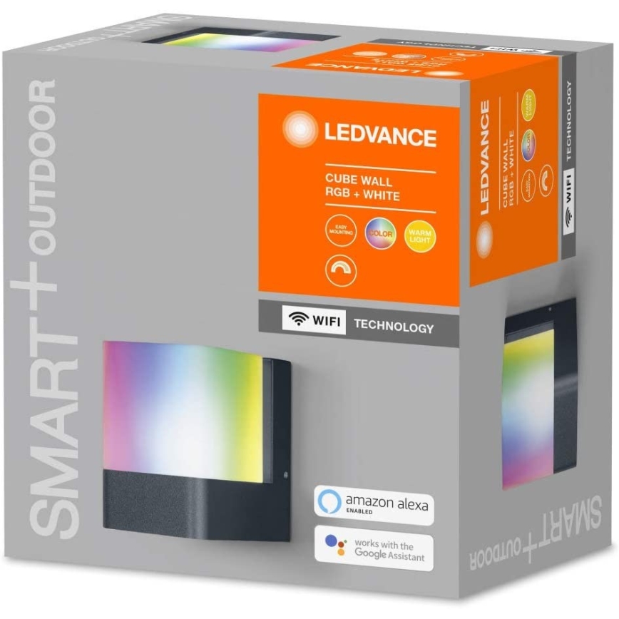 Ledvance - Aplica de perete exterioară cu LED RGB SMART + CUBE LED/9.5W/230V IP44 Wi-Fi