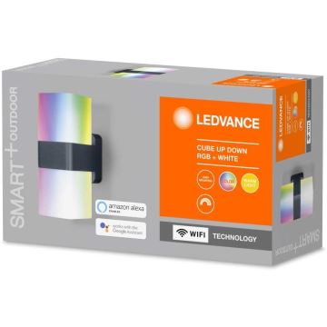 Ledvance - Aplica de perete LED RGB pentru exterior SMART + CUBE LED/13.5W/230V IP44 Wi-Fi