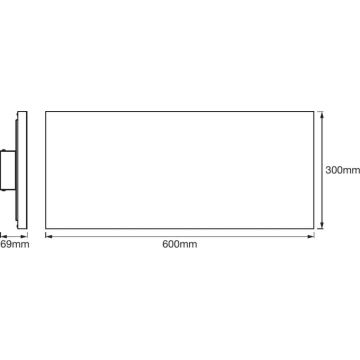 Ledvance - Lumină de plafon cu LED-uri Dimmer SMART + FRAMELESS LED/28W/230V Wi-Fi