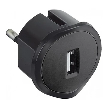 Legrand 50681 - Adaptor USB in priza 230V/1,5A negru