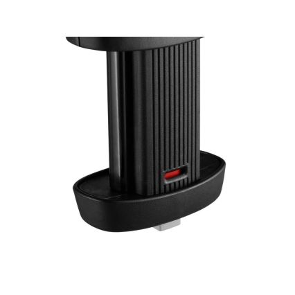 Lionelo - Scaun auto rotativ cu bază NAVY i-Size 40-150 cm negru/roșu